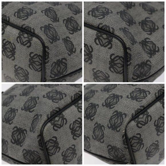 LOEWE Anagram Tote Bag PVC Black Gold Auth 122138 - Picture 14 of 16